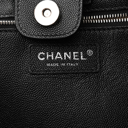 Chanel Caviar Stitched Large Shopping Tote Black 6 of 12