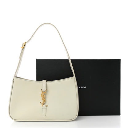 Saint Laurent Smooth Calfskin Le 5 A 7 Hobo Blanc Vintage 13 of 13