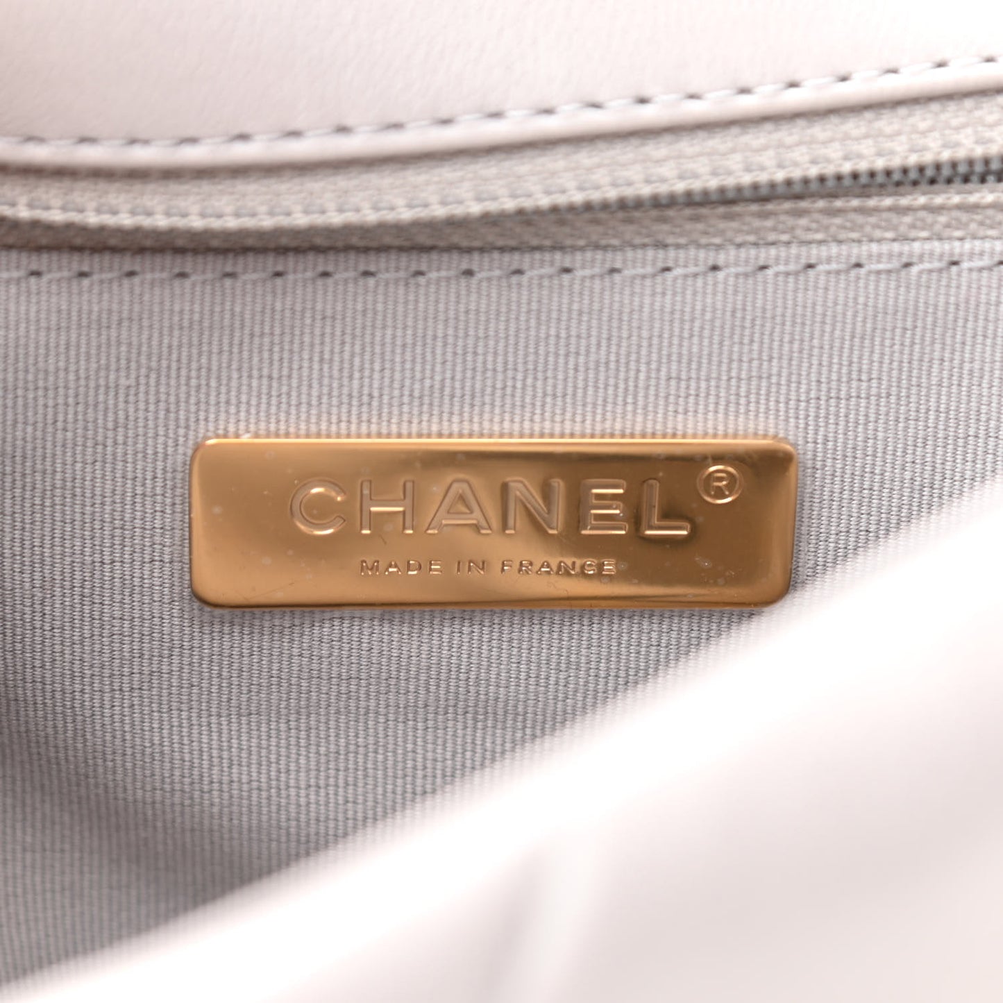 Lambskin Quilted Medium Chanel 19 Flap Grey