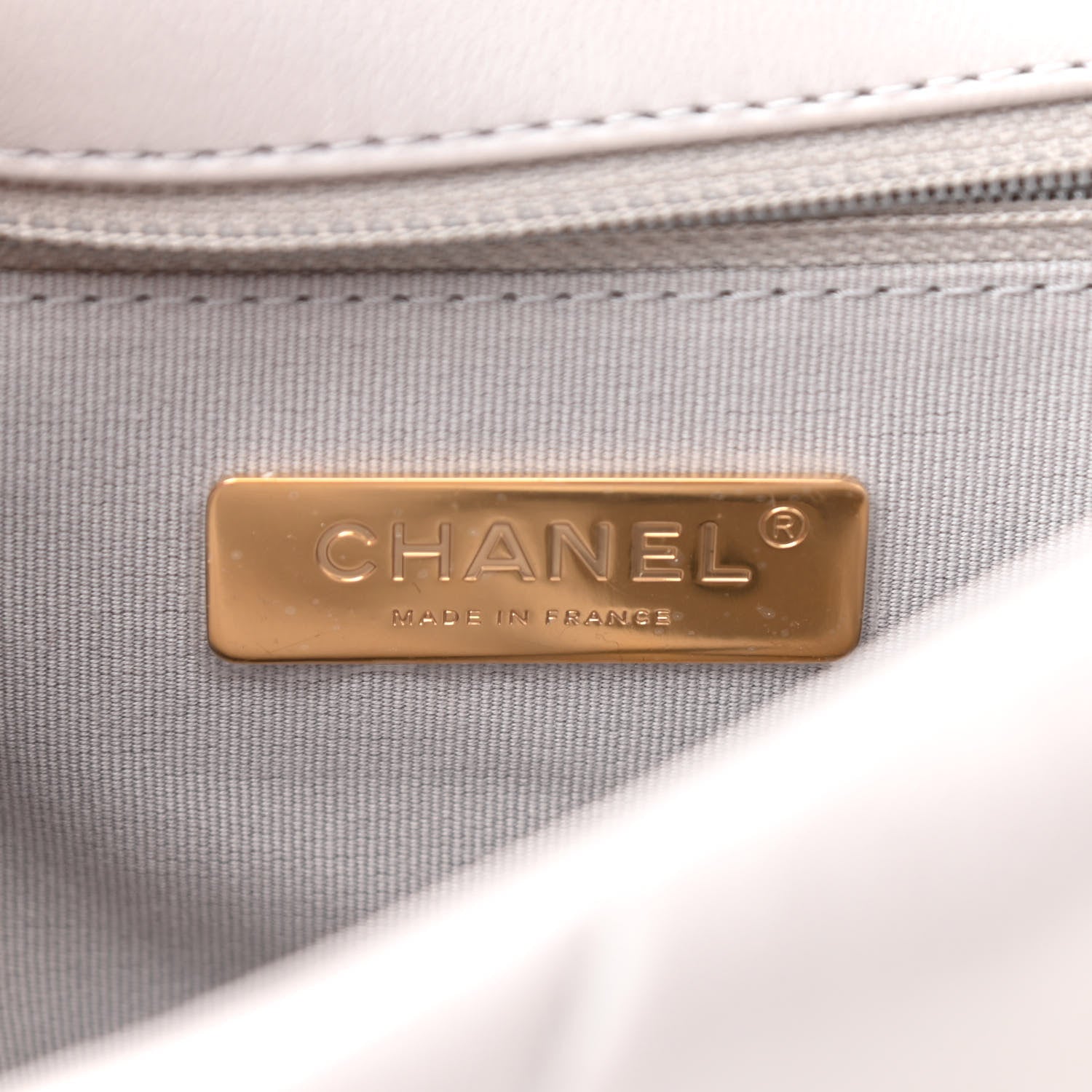 Chanel Lambskin Quilted Medium Chanel 19 Flap Grey 6 of 11