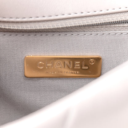 Chanel Lambskin Quilted Medium Chanel 19 Flap Grey 6 of 11