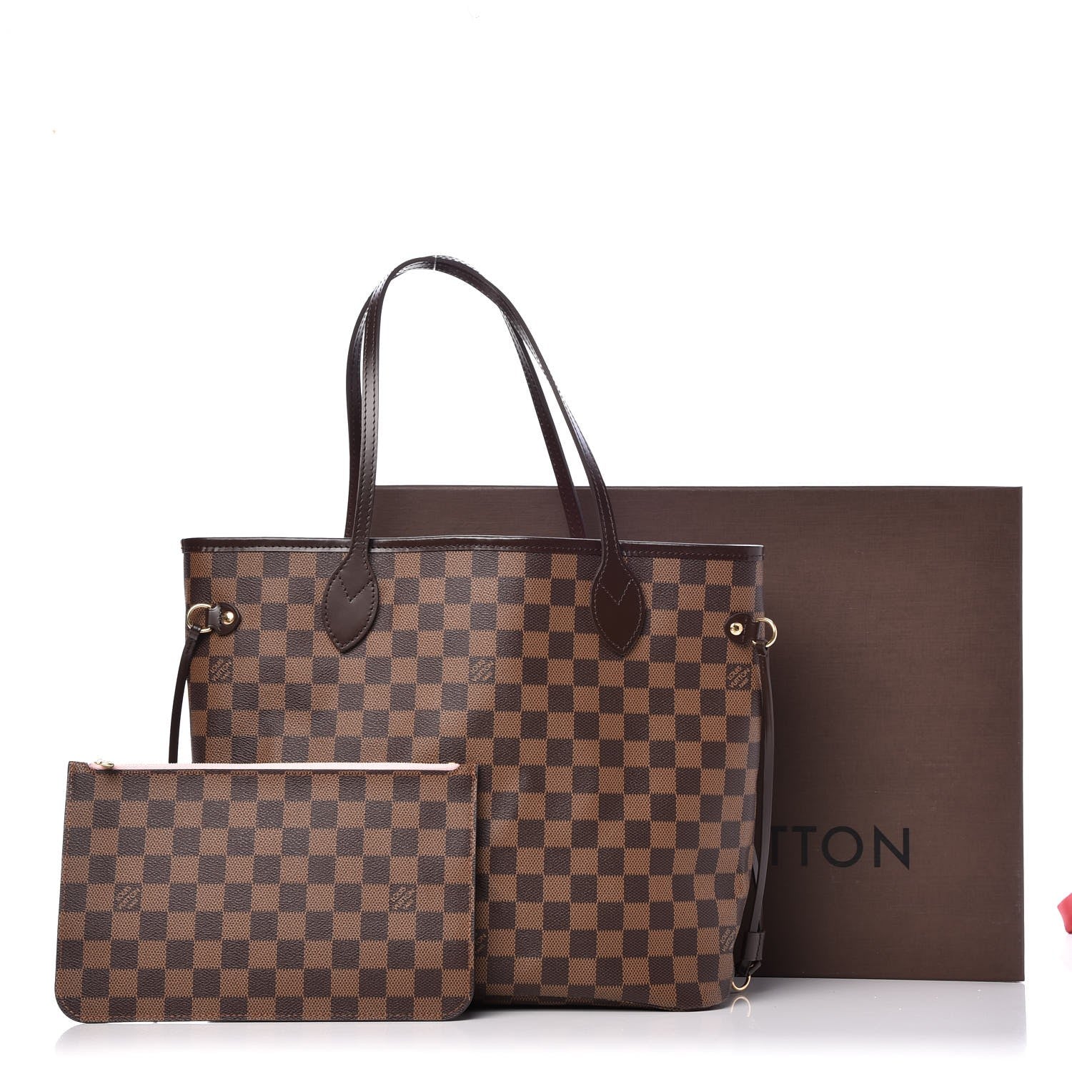Louis Vuitton Damier Ebene Neo Neverfull MM Rose Ballerine 11 of 11
