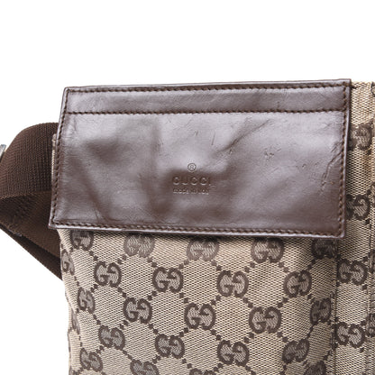 Gucci GG Monogram Double Pocket Belt Bag Dark Brown 8 of 8
