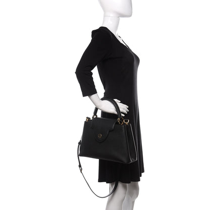 Louis Vuitton Taurillon Capucines BB Black 3 of 9