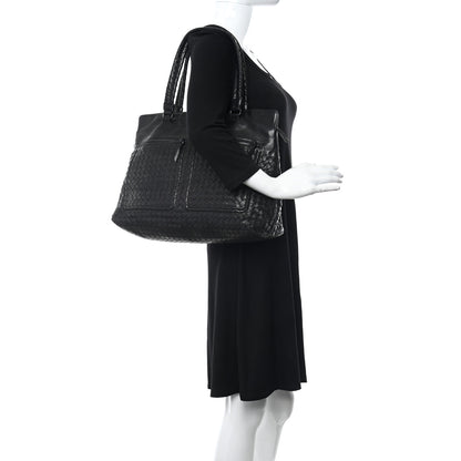 Bottega Veneta Nappa Intrecciato Pocket Tote Black 3 of 10