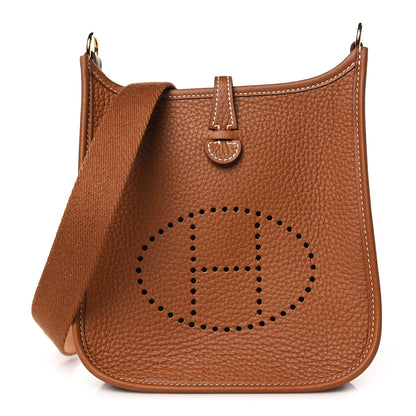 Hermes Taurillon Clemence Evelyne TPM Gold 1 of 10