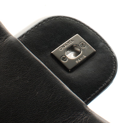 Chanel Patent Leather Tweed Camellia Petals Flap Black 9 of 9