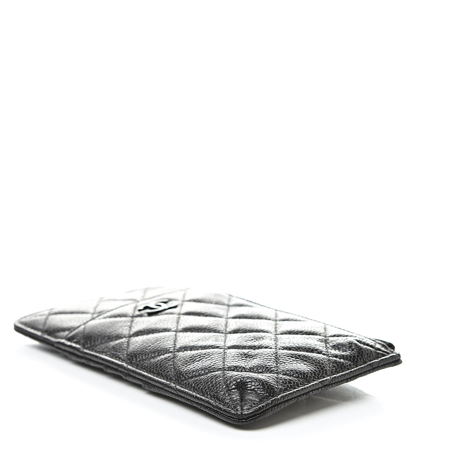 Chanel Caviar Quilted Classic Flat Wallet Pouch So Black 4 of 9