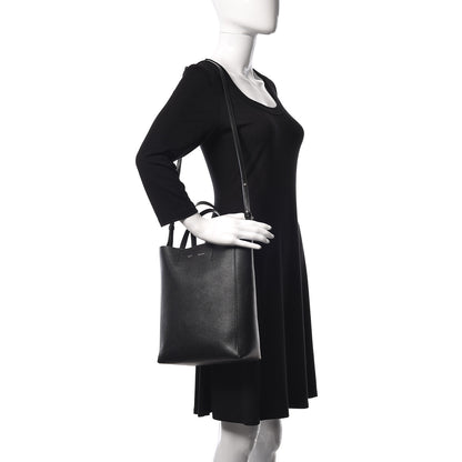 Celine Grained Calfskin Small Vertical Cabas Black 2 of 11