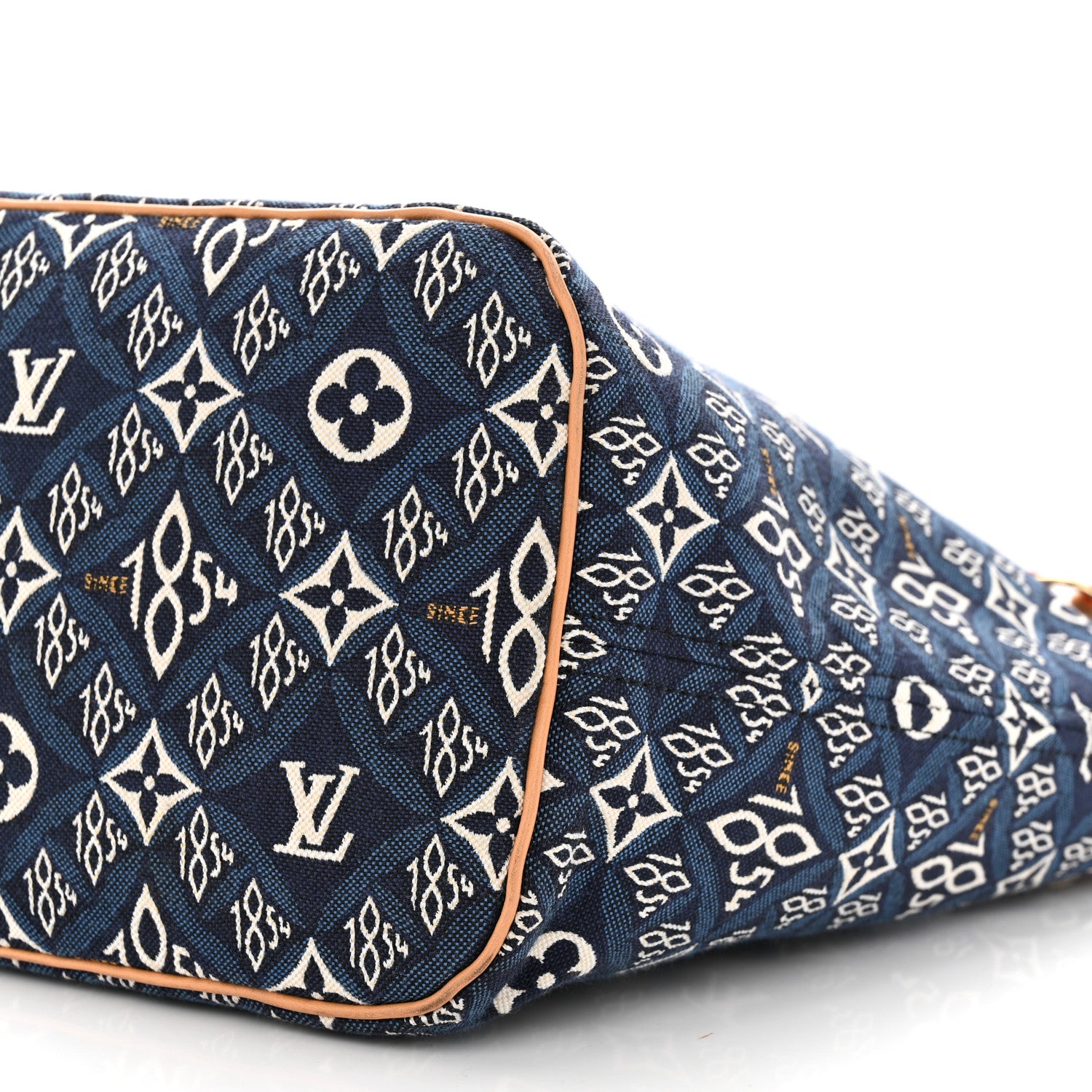 Louis Vuitton Jacquard Since 1854 Neverfull MM Blue 10 of 10