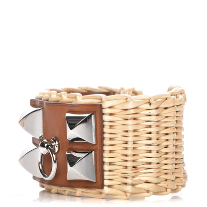 Hermes Barenia Osier Collier De Chien CDC Picnic Bracelet S Fawn 1 of 6