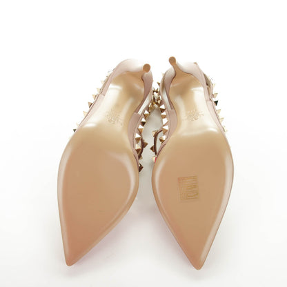 Valentino Garavani Nappa Rockstud Ankle Strap Pumps 37.5 Poudre 5 of 8