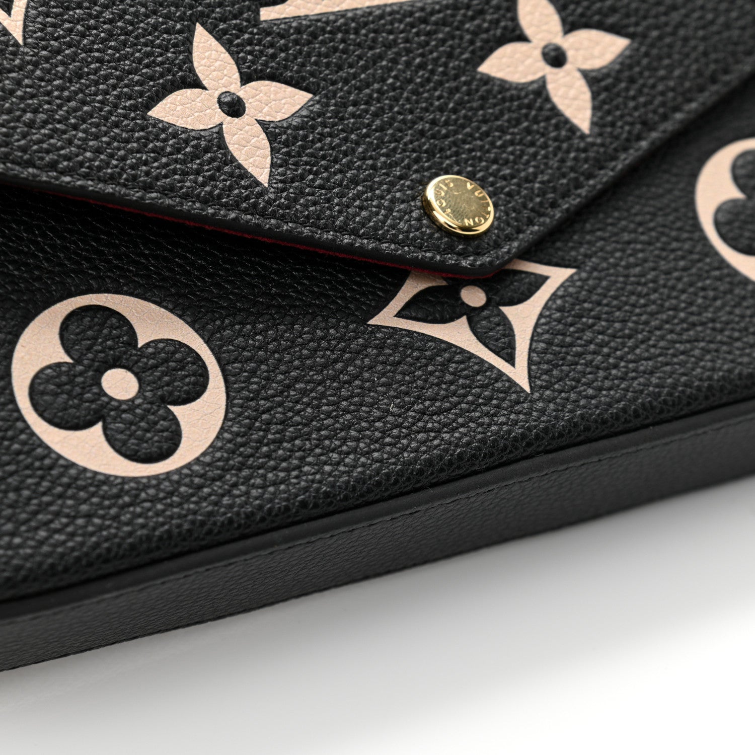 Louis Vuitton Empreinte Monogram Giant Felicie Pochette Black Beige 11 of 15