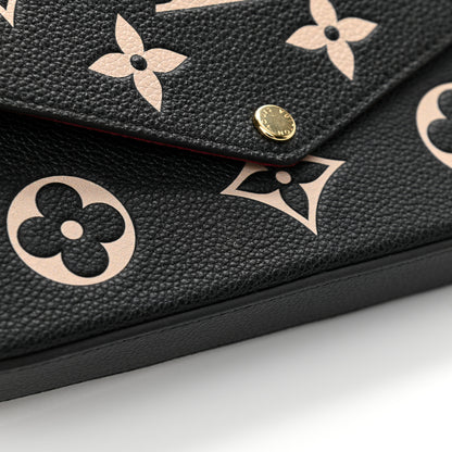 Louis Vuitton Empreinte Monogram Giant Felicie Pochette Black Beige 11 of 15