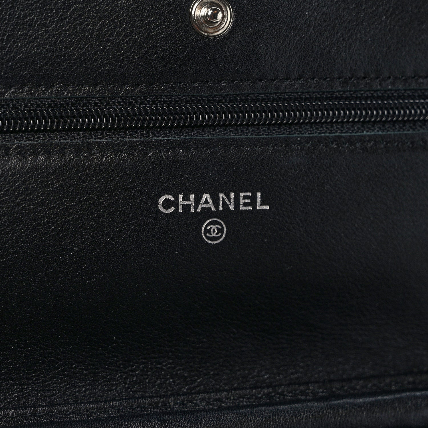 Chanel Patent Quilted Brilliant Wallet On Chain WOC Black 6 of 10