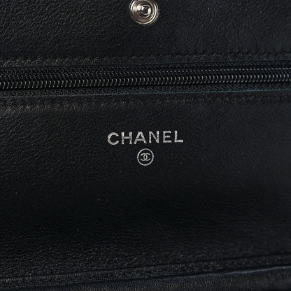 Chanel Patent Quilted Brilliant Wallet On Chain WOC Black 6 of 10