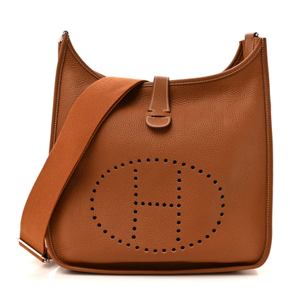Hermes Taurillon Clemence Evelyne III GM Gold 1 of 10