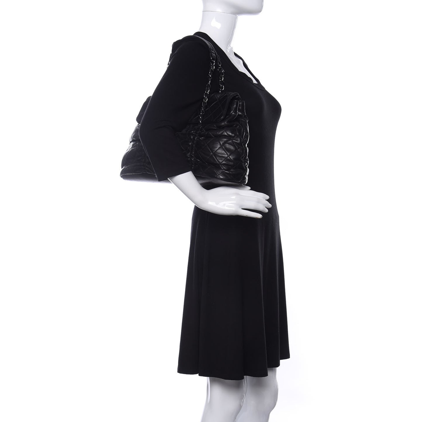Lambskin Quilted Sharpei Flap Black