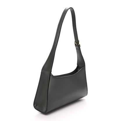 Celine Smooth Calfskin Cuir Triomphe Shoulder Bag Dark Army 2 of 9