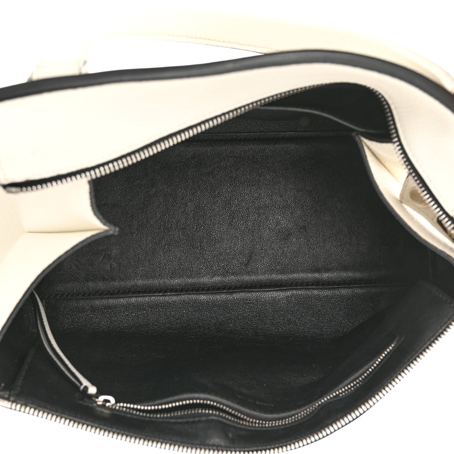 Celine Grained Calfskin Medium Edge Shoulder Bag White 5 of 13
