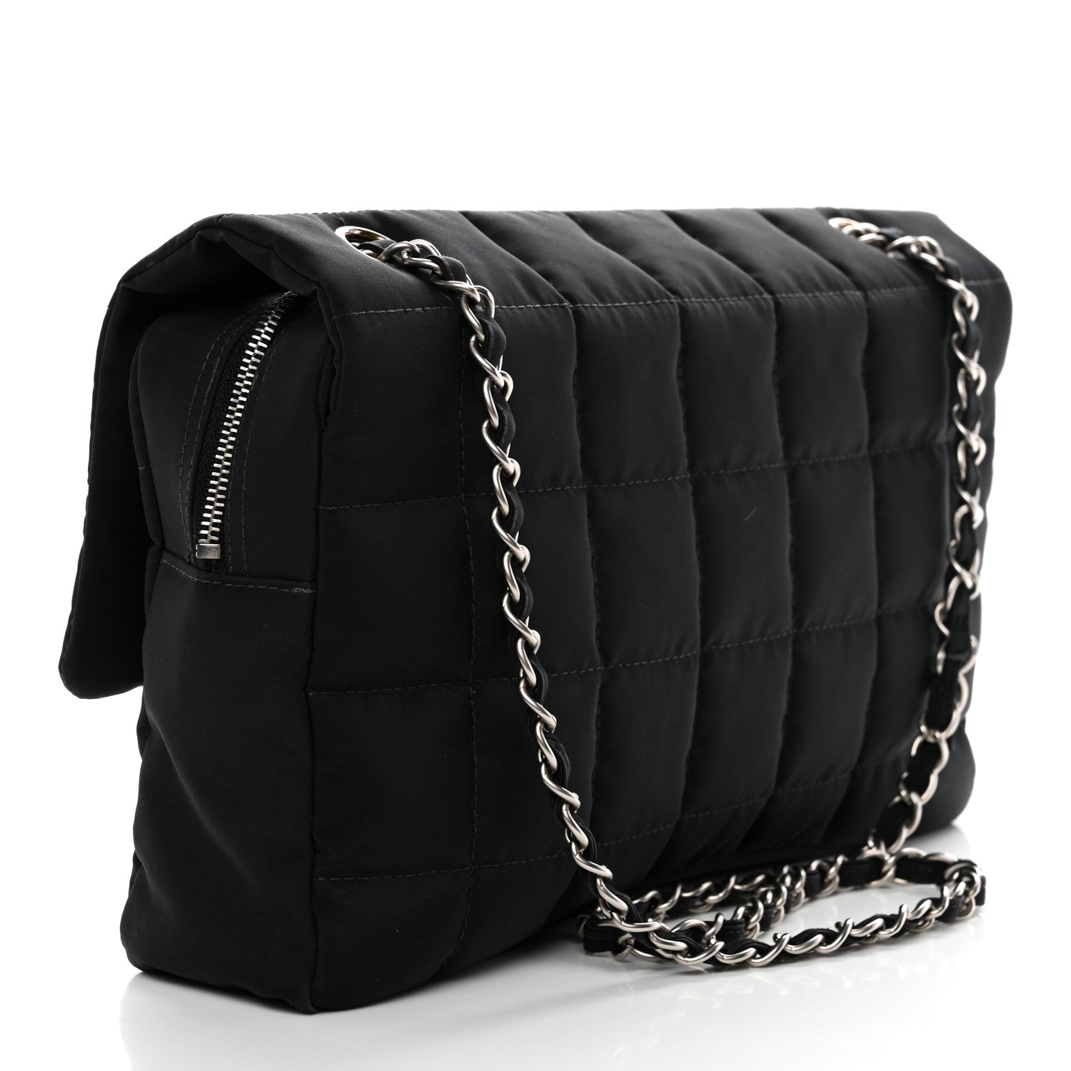 Chanel Nylon Square Quilted Flap Black 3 of 10