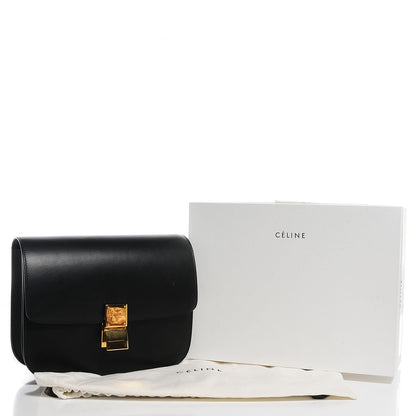 Celine Box Calfskin Medium Classic Box Flap Bag Black 5 of 10