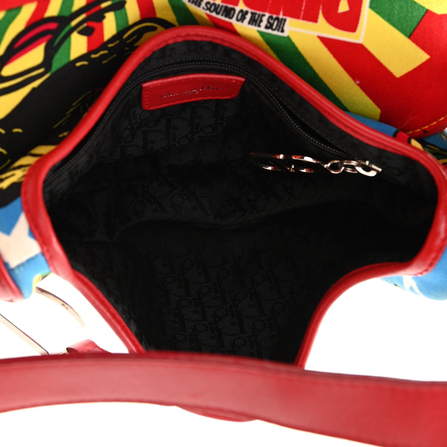 Canvas Bob Marley Saddle Bag Multicolor