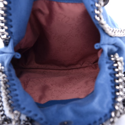 Stella McCartney Shaggy Deer Mini Falabella Fold Over Tote Bright Blue 5 of 9