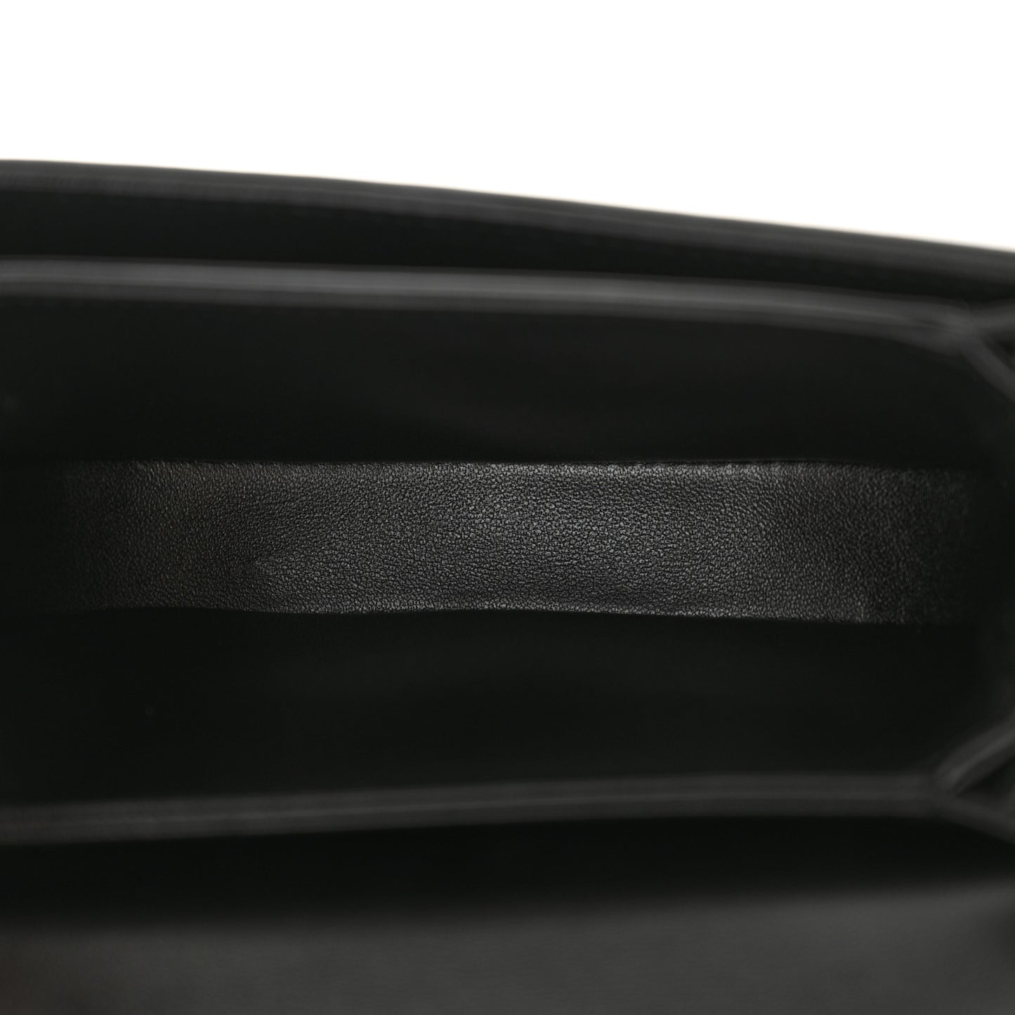 Patent Calfskin Triomphe Mini Besace Clea Black