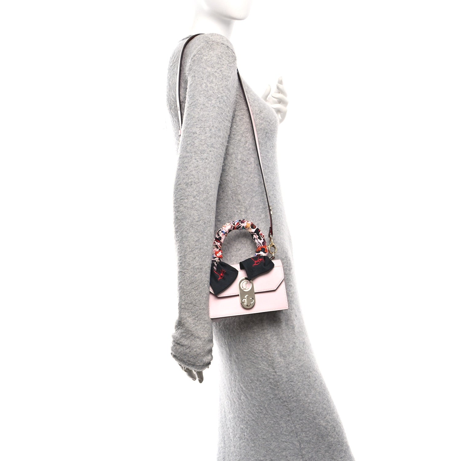 Christian Louboutin Calfskin Elisa Top Handle Bag Poupee 2 of 10