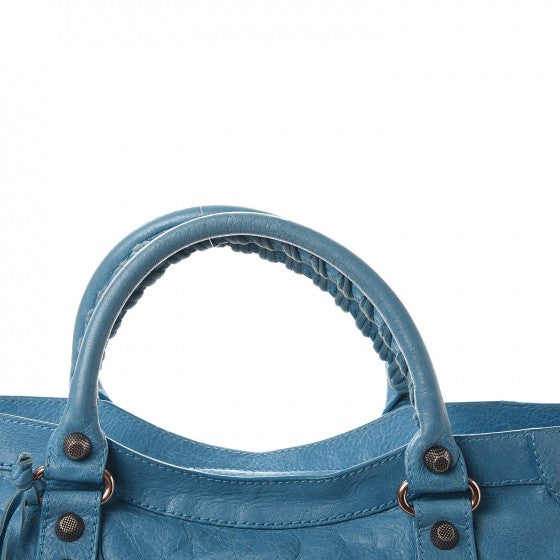 Balenciaga Agneau Giant 12 Rose Gold Hardware City Bleu Indigo 9 of 16