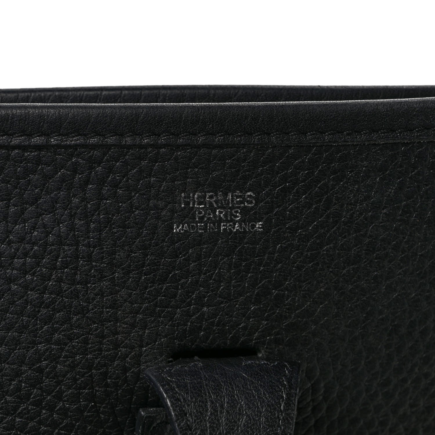 Hermes Taurillon Clemence Evelyne II PM Black 6 of 8