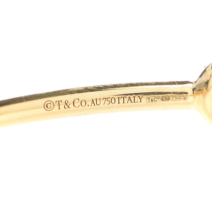 Tiffany 18K Yellow Gold Diamond Double Infinity Cuff Bracelet 4 of 5