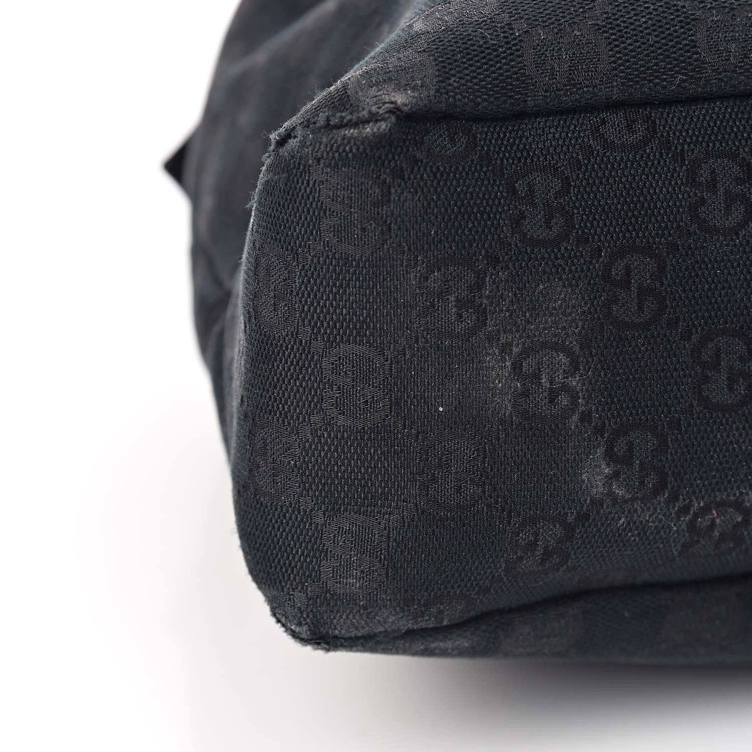 Gucci Monogram Medium Horsebit Chain Hobo Black 14 of 17