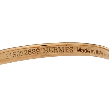 Hermes 18K Rose Gold Diamond TPM Galop Ring 52 6 7 of 7