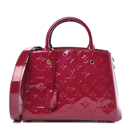 Louis Vuitton Vernis Montaigne BB Magenta 1 of 10