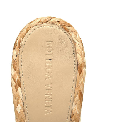 Bottega Veneta Raffia Twisted Intrecciato Stretch Mule Sandals 40 Macadamia 8 of 8