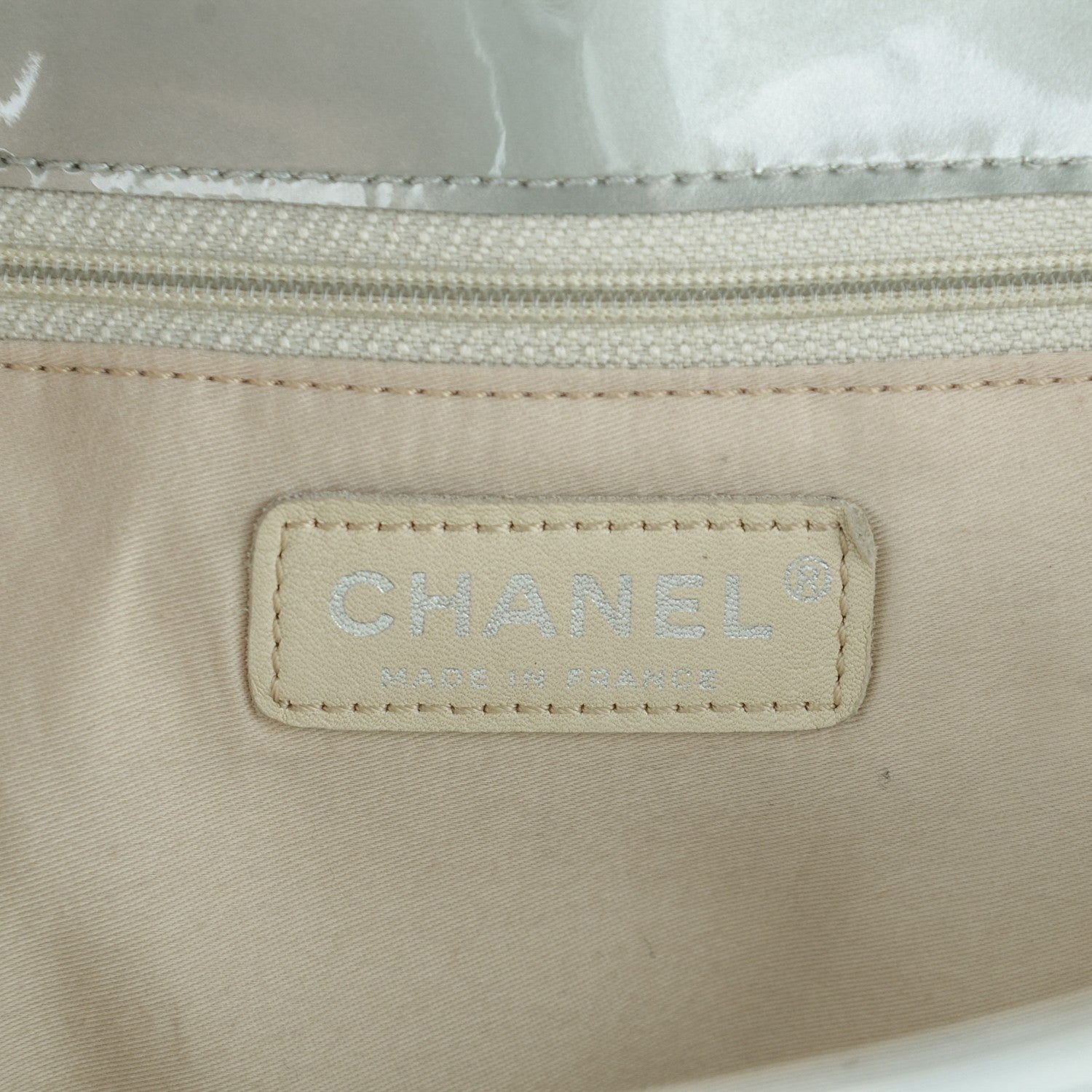 Chanel Patent Crystal Strass Bonbons Tote Silver 6 of 7