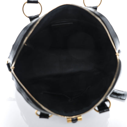 Saint Laurent Patent Calfskin Oversized Muse Black 5 of 6