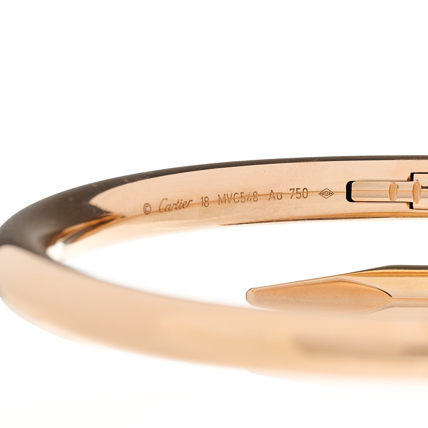 Cartier 18K Pink Gold Medium Juste Un Clou Bracelet 18 3 of 3