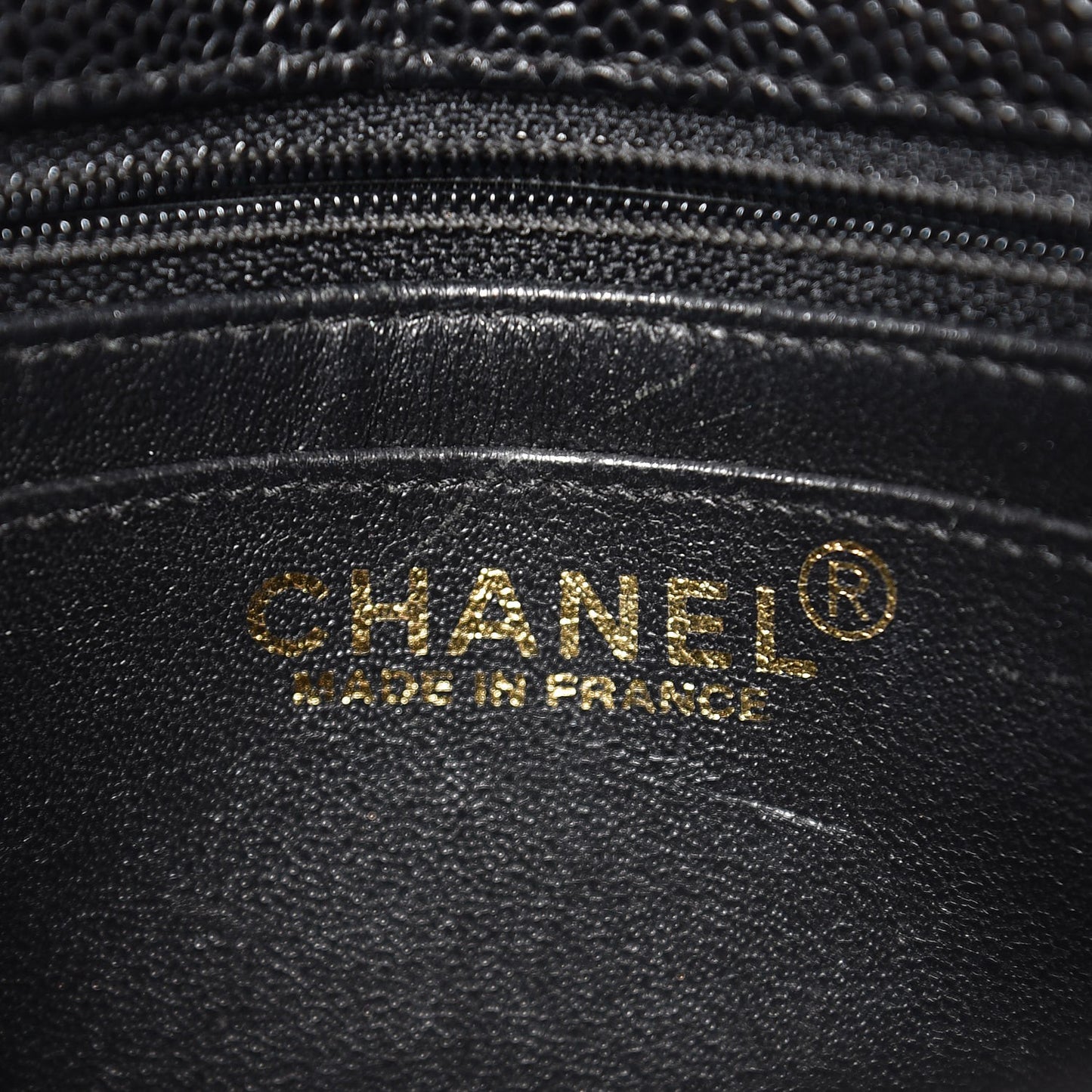 Caviar Quilted Mini Square Flap Black