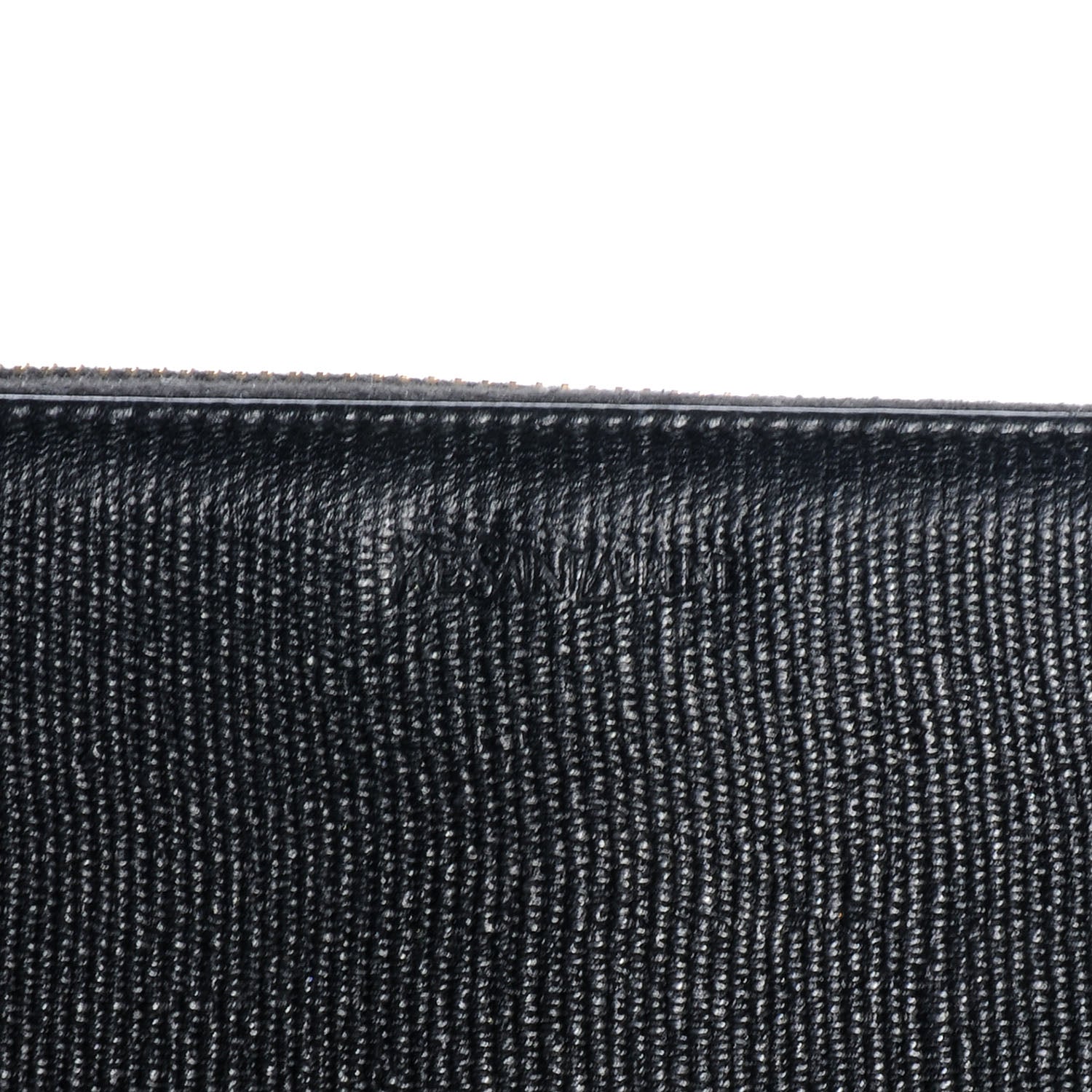 Saint Laurent Textured Chyc Zip Around Wallet Black 6 of 8