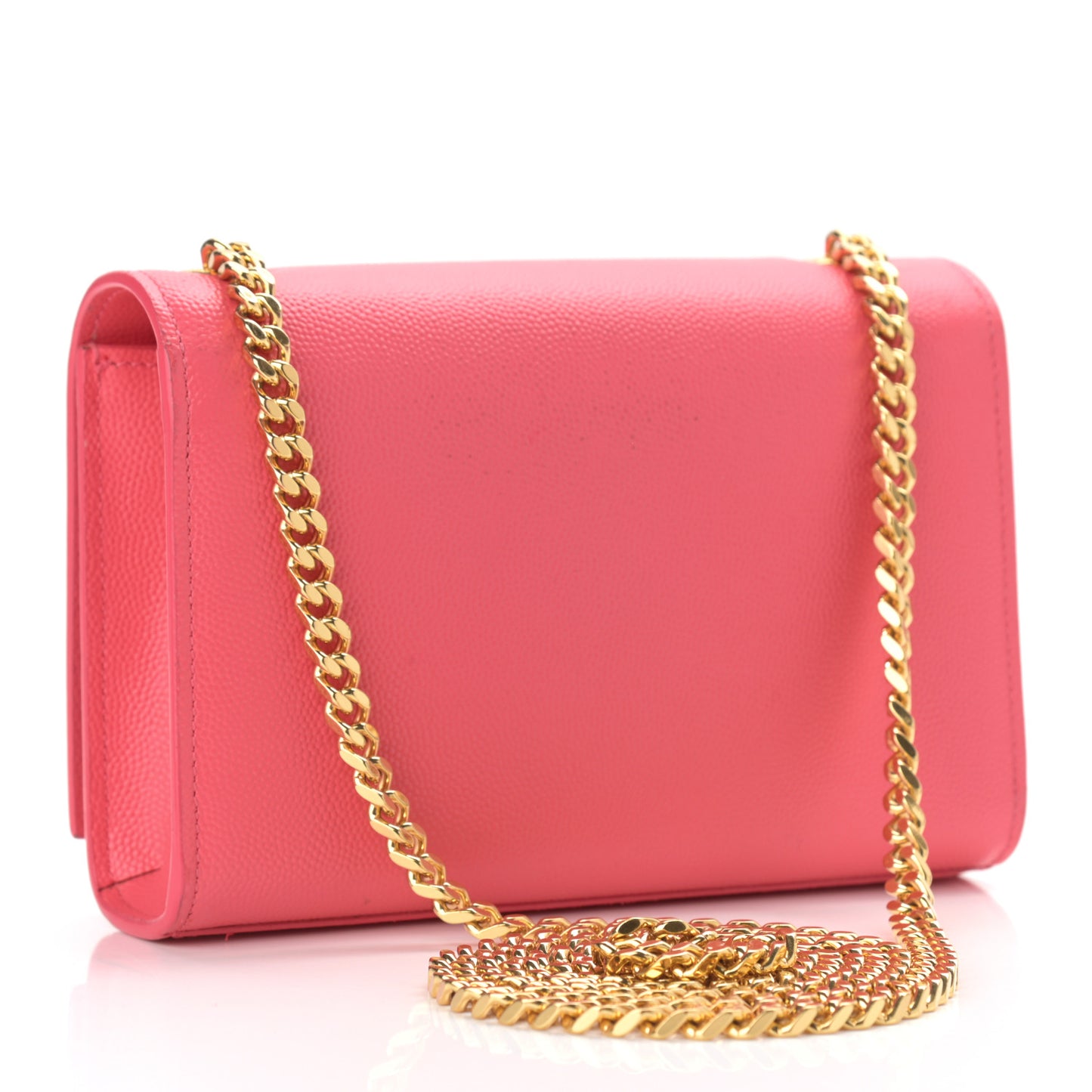 Grain De Poudre Small Classic Monogram Kate Satchel Lipstick Fuchsia