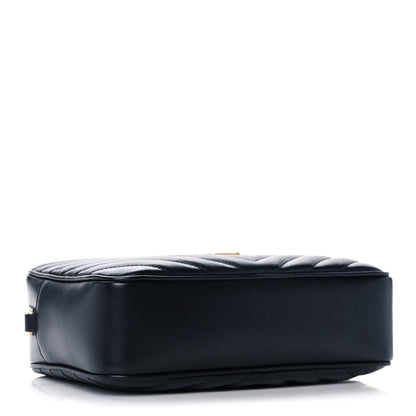 Saint Laurent Calfskin Matelasse Monogram Lou Camera Bag Black 4 of 11