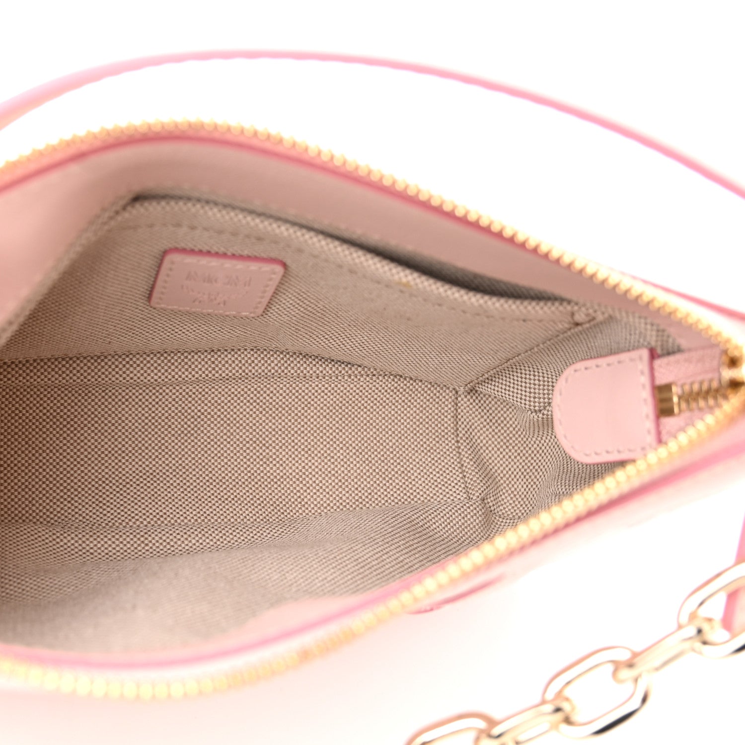 MCM Visetos Nappa Mini Delmy Chain Shoulder Bag Powder Pink 5 of 10