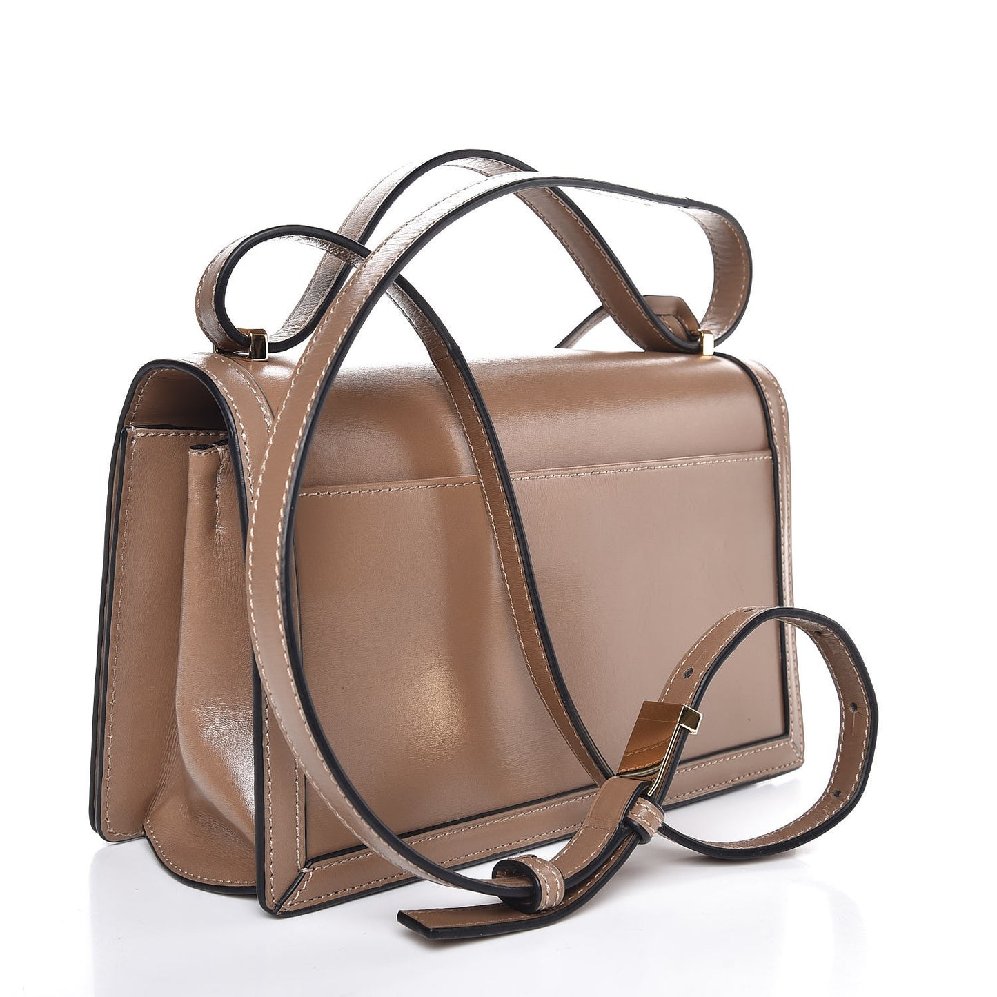 Calfskin Medium Barcelona Shoulder Bag Mink