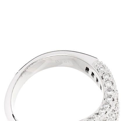 Parker & West by FASHIONPHILE 18K White Gold Diamond 1.21ctw Paved Curved Ring 54 6.75 10 of 10