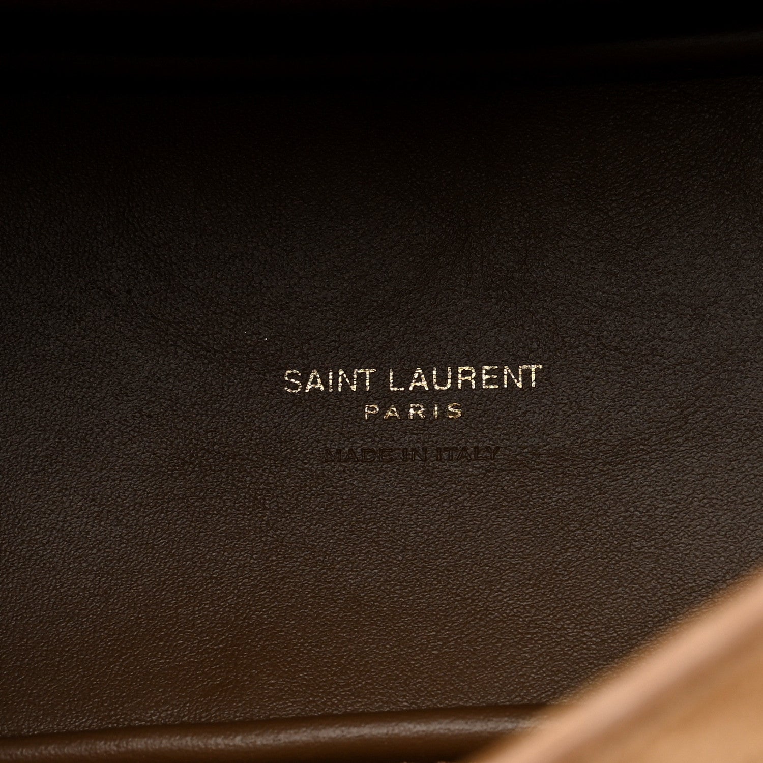 Saint Laurent Suede Baby Le 5 A 7 Hobo Golden Leaf 7 of 10