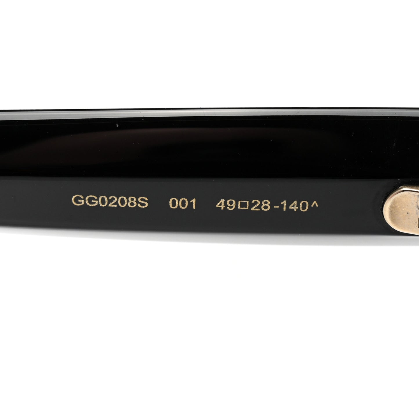 Acetate Crystal Star Round Frame Sunglasses GG0208S Black