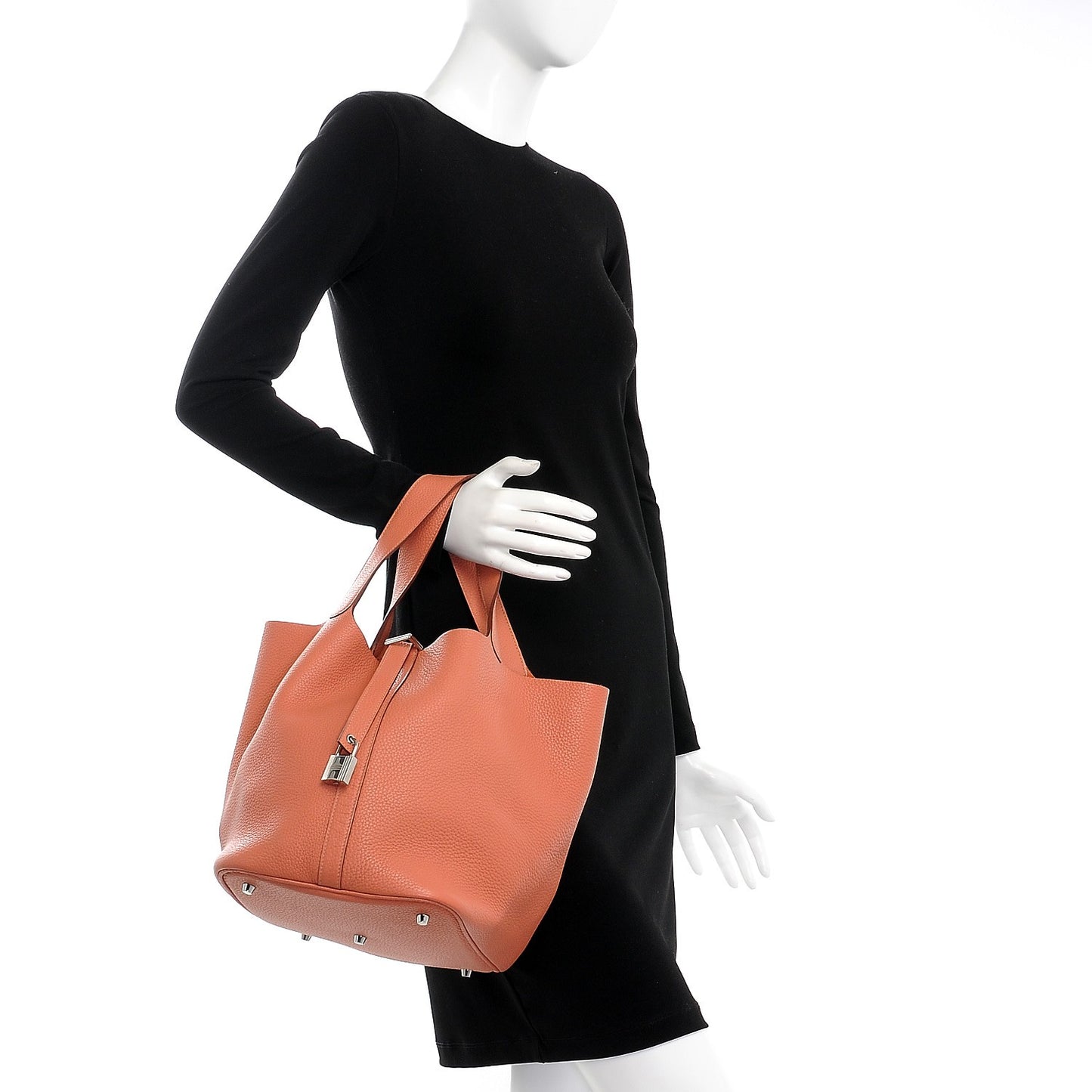 Taurillon Clemence Picotin Lock 26 GM Rose Thè